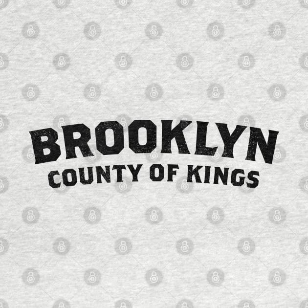 Brooklyn County of Kings (black) by Assertive Shirts